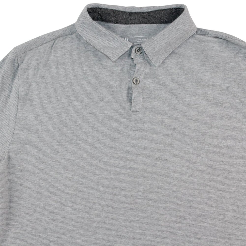 BKE Mens XL Gray Pinstripe Stretch Everyday Wear Polo Shirt Athleisure - Picture 5 of 9